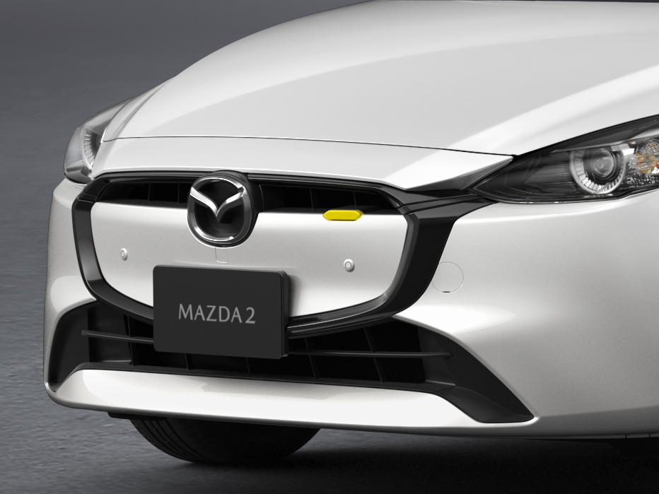 MAZDA2 BD/15 Sunlit Citrus　フロントグリル　スノーフレイクホワイトパールマイカ